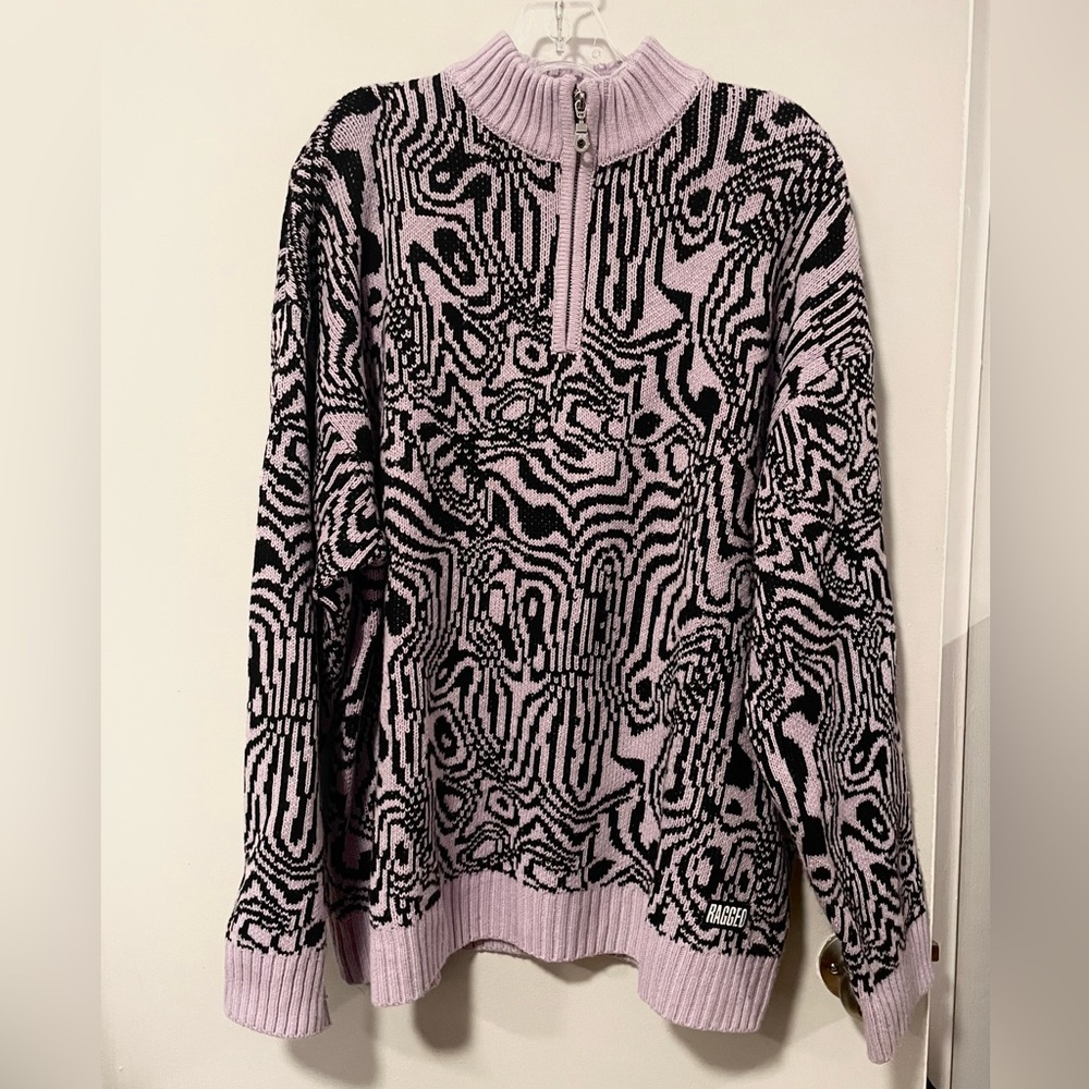 Ragged priest purple sweater